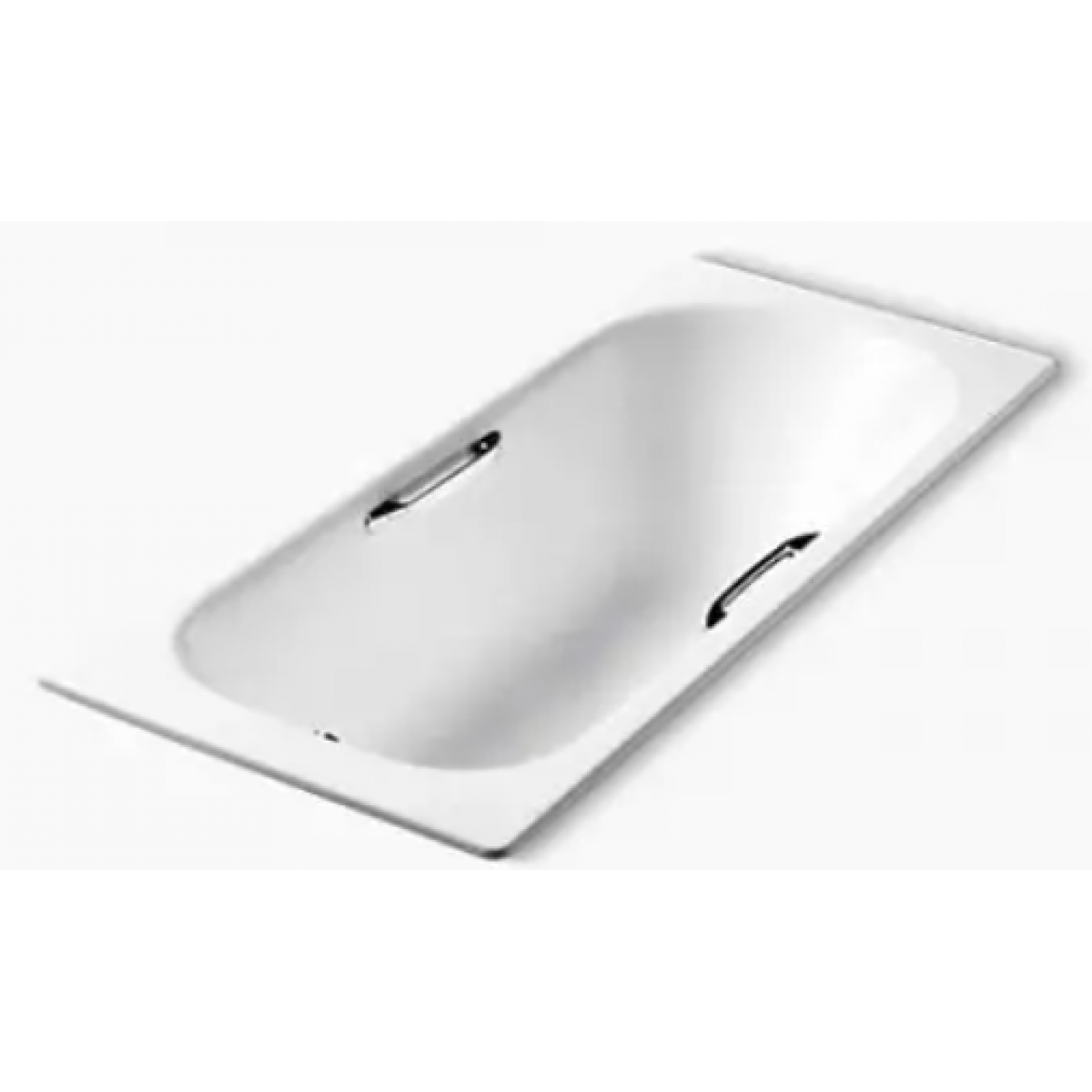 Kohler K-1875H-GR-0 Parallel 1.5米嵌入式鑄鐵浴缸+K-8278T-CP浴缸扶手